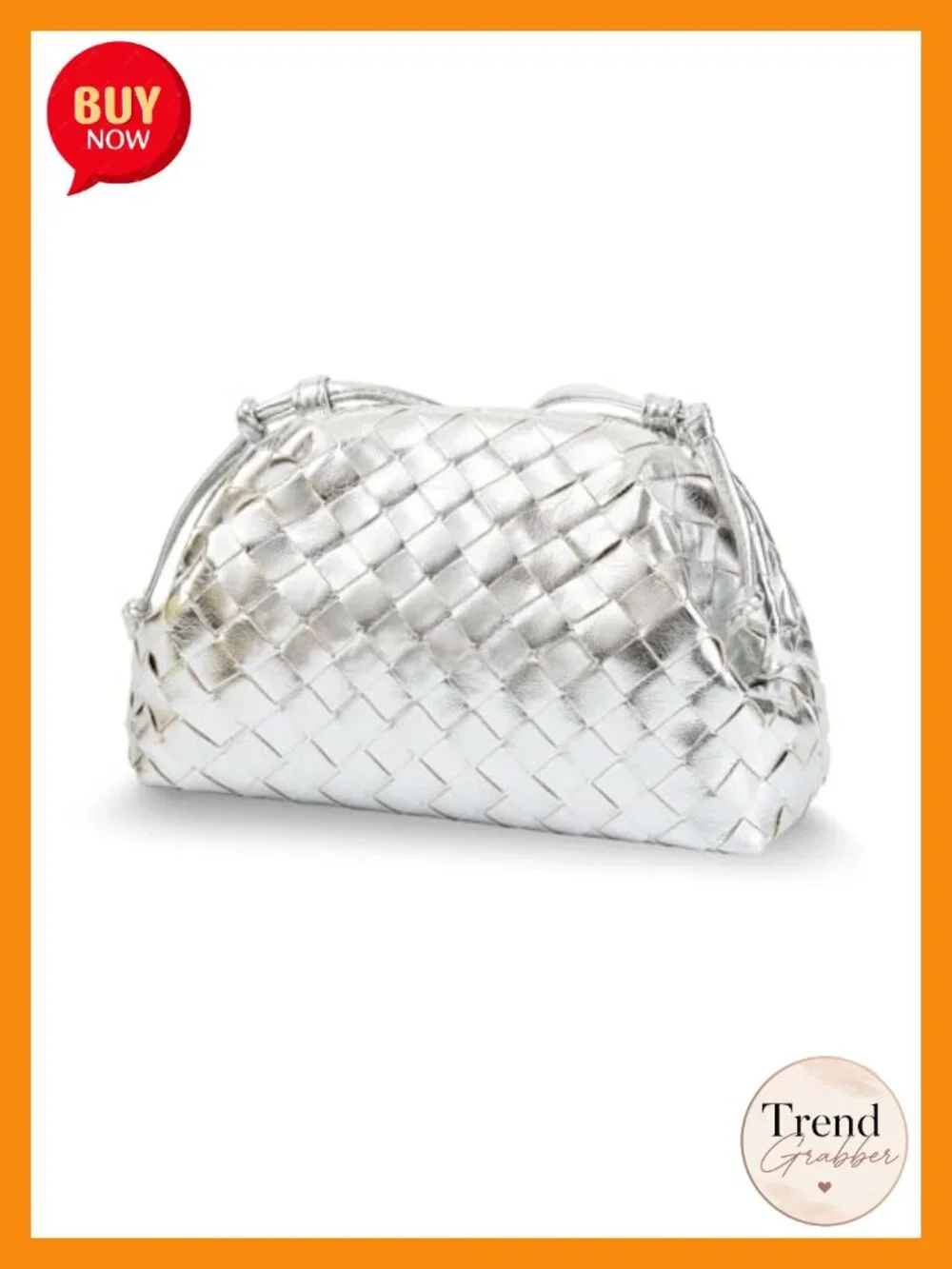 Vegan Leather Pleated Clutch Bag Woven Soft Cloud Dumpling Evening Purse Handbag